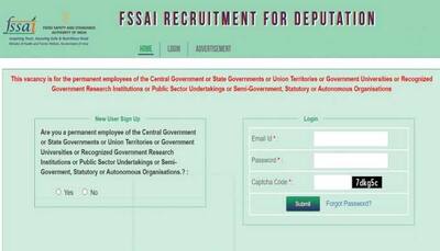 FSSAI Recruitment 2022: Registration for various posts ends SOON at fssai.gov.in, direct to apply link here