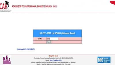 KCET Counselling 2022 Round l seat allotment result OUT at kea.kar.nic.in, direct link to check here