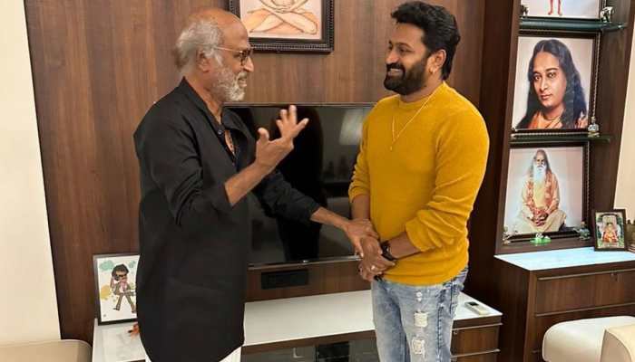 Rajinikanth meets Kantara director Rishab Shetty amid massive success of Kannada thriller