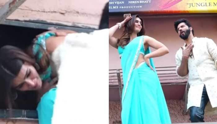 Kriti Sanon BRUTALLY trolled for climbing cinema hall&#039;s roof to dance on &#039;Thumkeshwari&#039;