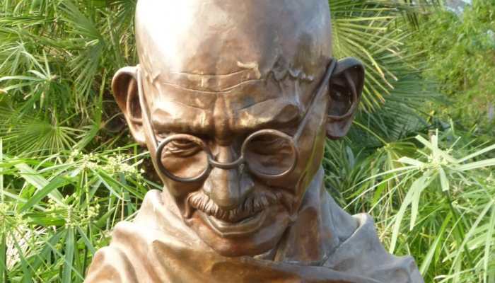 Mahatma Gandhi&#039;s bust damaged in MP; FIR against unidentified persons