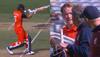 WATCH: Bas de Leede's helmet smashed by Haris Rauf's NASTY delivery during PAK vs NED clash in T20 World Cup