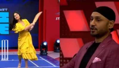 Katrina Kaif hits fours and sixes to Harbhajan Singh while promoting ‘Phone Bhoot’ with Ishaan and Siddhant- Watch 