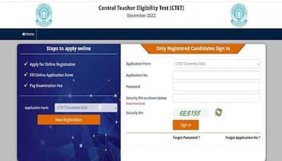 CBSE CTET 2022: Application form RELEASED at ctet.nic.in- Direct link to apply here