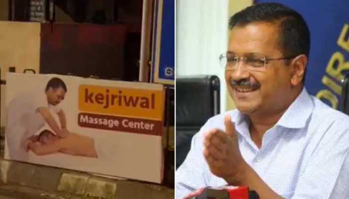 &#039;BJP, LG sahib may try, BUT...&#039;: Arvind Kejriwal strongly REACTS after BJP puts up ‘Kejriwal Massage Center’ POSTER