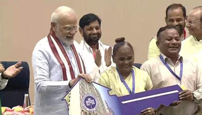 PM Narendra Modi hands over keys of 3,024 EWS flats in Delhi to slum dwellers