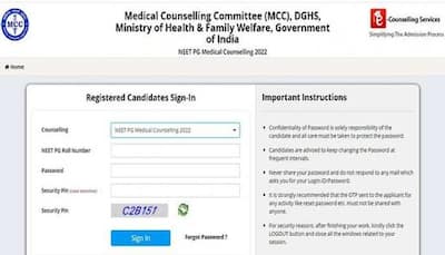 NEET PG Counselling 2022 registration begins for mop up round on mcc.nic.in- Direct link to apply here