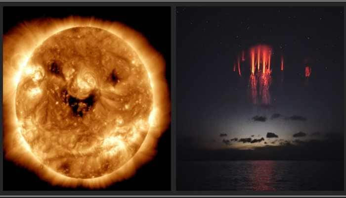 From the sun's 'evil smile' to the red lightning, the spooky pictures by  NASA | Science & Environment News | Zee News