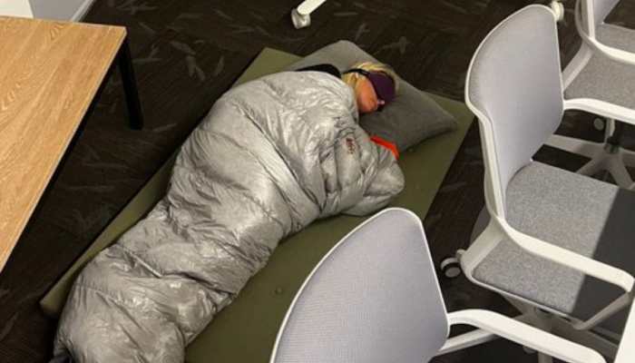 Elon Musk Twitter: Employee can be seen sleeping on office's floor to complete new boss' targets