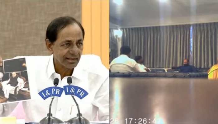 Telangana CM KCR releases videos alleging BJP tried to poach TRS MLAs 