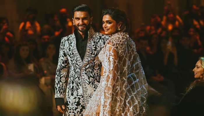 Ranveer Singh sends a flying kiss to wife Deepika Padukone&#039;s poster, actress blushes and says &#039;find someone who...&#039;