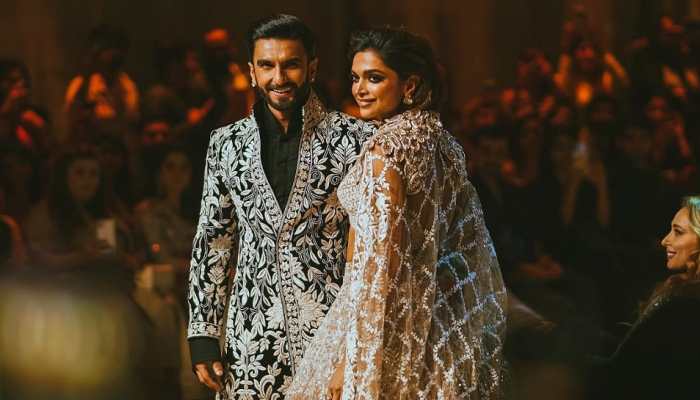 Ranveer Singh sends a flying kiss to wife Deepika Padukone's poster, actress blushes and says 'find someone who...'