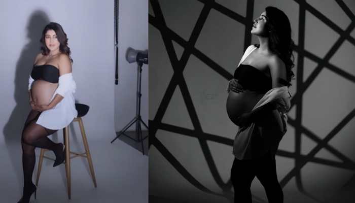 Debina Bonnerjee's BOLD maternity photoshoot goes viral, actress flaunts baby bump in tube top!