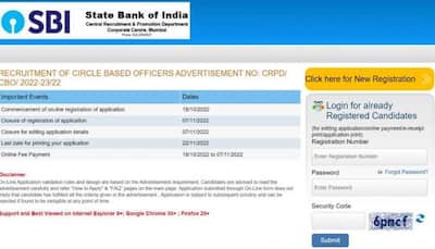 SBI Recruitment 2022: Registration for 1400 CBO posts to end SOON at sbi.co.in, direct link to apply here