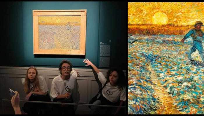 Another attack on priceless paintings! Climate activists throw pea soup at Van Gogh&#039;s &#039;The Sower&#039; in Rome