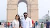 Rishab Shetty and Sapthami Gowda promote Kantara at India Gate in Delhi-PIC