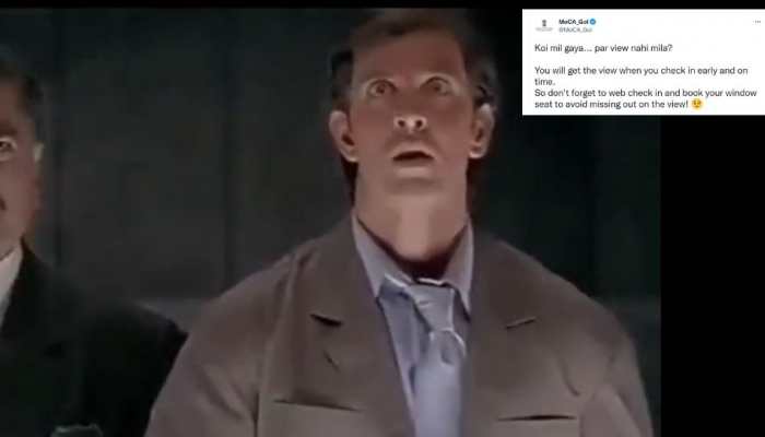 'Koi mil gaya...' Aviation Ministry shares hilarious meme featuring Hrithik Roshan about flight window seat booking