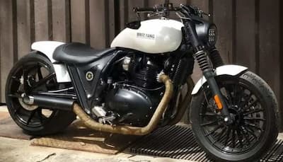 THIS modified Royal Enfield Interceptor 650 with Twinrod 650 White Fang looks is inspired from Harley Davidson