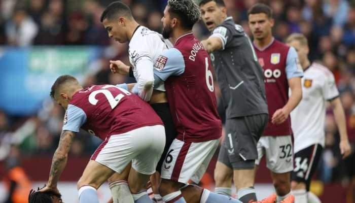 WATCH: Cristiano Ronaldo's FIGHT with Mings as Aston Villa end Manchester United's 10-match unbeaten run