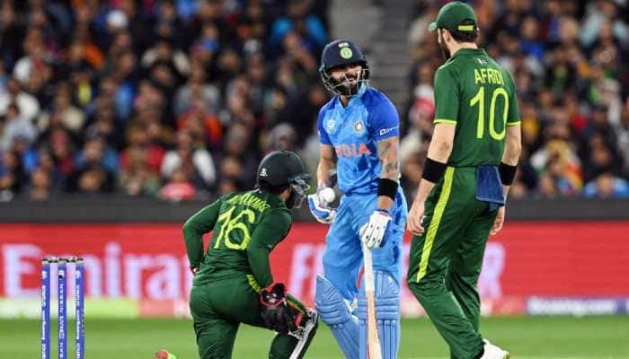 Arch-rivals India and Pakistan opened their T20 World Cup Super 12 campaign with a thrilling clash at the MCG. Virat Kohli scored a brilliant unbeaten 82 to power India to a win after Rohit Sharma's side were reduced to 31 for 4 chasing 160 to win. (Photo: ANI)