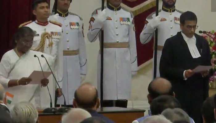 Justice D Y Chandrachud, the seniormost Supreme Court judge, takes oath as 50th Chief Justice of India