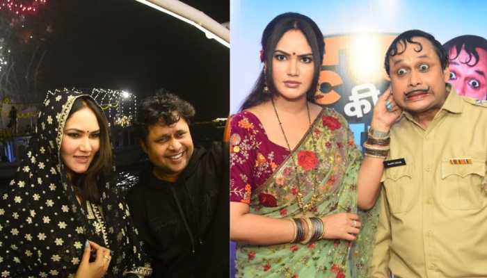 Dev Deepawali: Yogesh Tripathi and Kamna Pathak of 'Happu Ki Ultan Paltan' visit Varanasi for celebrations