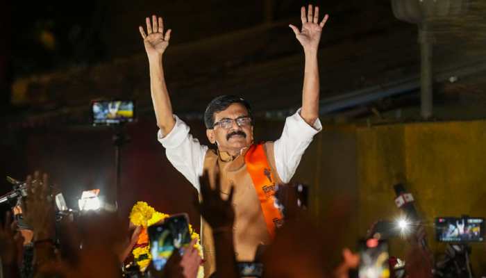 Sanjay Raut walks out of Mumbai jail after over 3 months, waves at Shiv Sena supporters