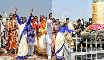 President Droupadi Murmu walks two kilometers to seek blessings of Lord Jagannath in Puri - WATCH