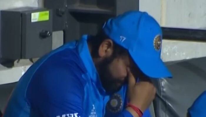 Watch: Rohit Sharma cries in dugout after India gets knocked out of T20 WC, video gets viral  