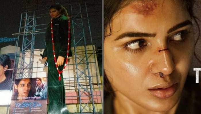 Samantha's fans go crazy ahead of 'Yashoda' release, display huge posters  of the actress across cities | Regional News | Zee News