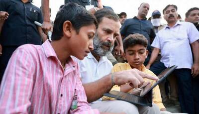 Rahul Gandhi meets boy who aspires to become engineer, recalls father Rajiv Gandhi's fascination with tech