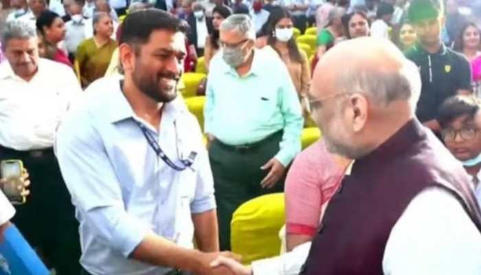 Dhoni joining BJP?: Cricket fans can&#039;t keep calm as CSK captain meets Home Minister Amit Shah