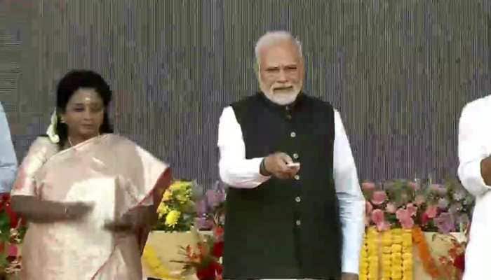 PM Narendra Modi dedicates new railway line in Telangana, built at cost of over Rs 1,000 crore
