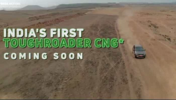 Tata Tiago NRG CNG to launch in India soon; officially teased as 'First Toughroader CNG'