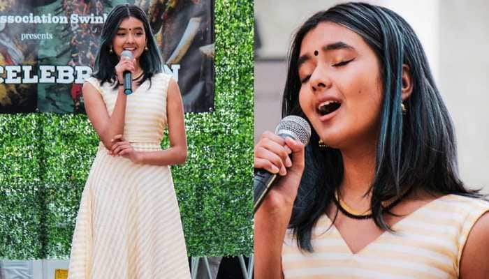 Janaki Easwar, 13-year-old Indian origin Australian singer will perform at the Melbourne Cricket Ground ahead of the ICC men's T20 World Cup 2022 final between Pakistan and England on Sunday (November 13). (Source: Twitter)