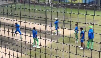T20 World Cup 2022 Final: Babar Azam, Mohammad Rizwan bowl as Shaheen Afridi bats in nets, WATCH