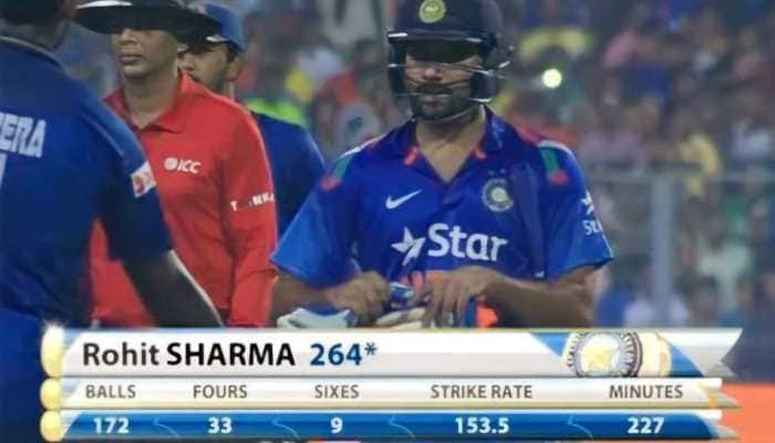 Watch: This Day That Year, Rohit Sharma smashes WORLD RECORD for highest ODI score with 264 against Sri Lanka