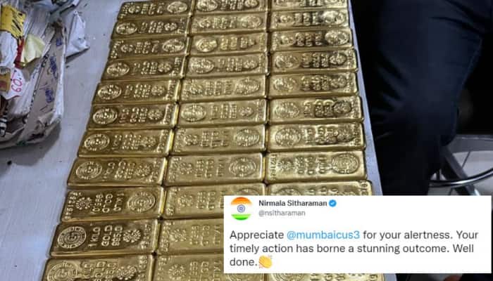 61 kg gold worth Rs 32 crore seized at Mumbai airport, biggest-one day catch; FM Sitharaman reacts
