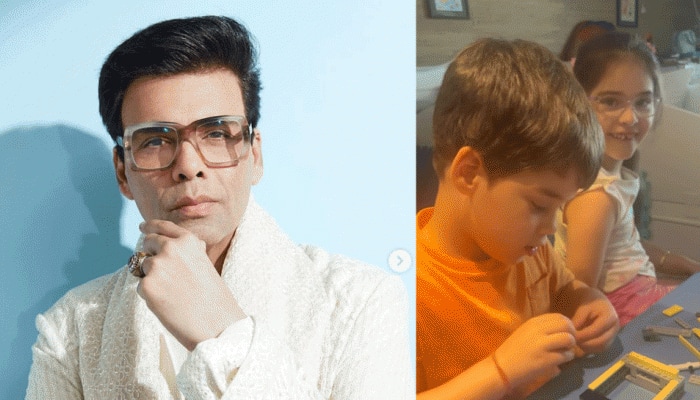 Karan Johar shares cute video of twins Yash, Roohi dancing on 'Disco Deewane'
