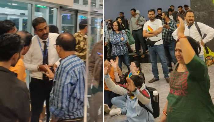 ‘GoFirst Hay, Hay!’ Airline passengers create chaos at airport against flight delay: Watch video