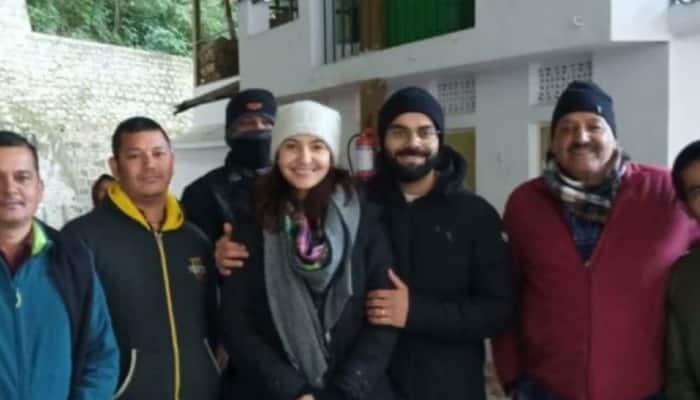 Virat Kohli, Anushka Sharma spotted at a temple in Nainital, PICS go viral - See Inside