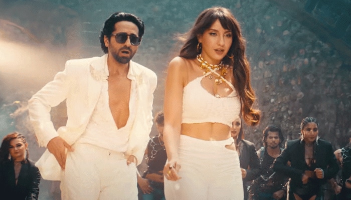 Ayushmann Khurrana, Nora Fatehi's SIZZLING chemistry in peppy song 'Jedha Nasha' surprises fans, watch here