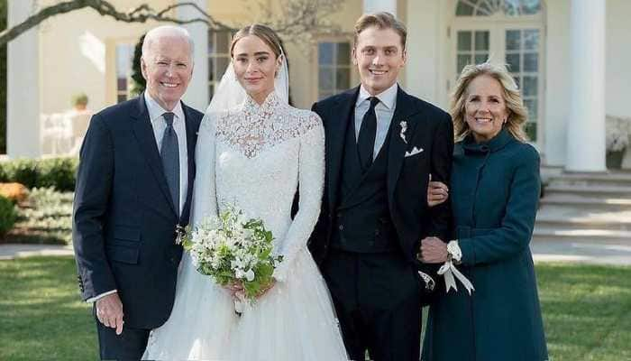 US President Joe Biden&#039;s granddaughter Naomi ties the knot in historic White House wedding: PICS