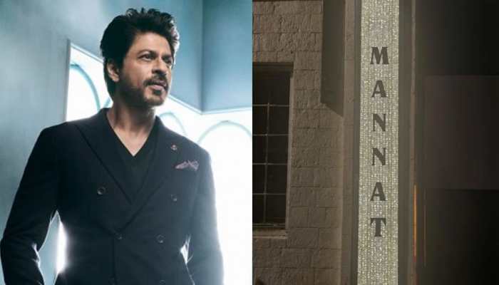 Fans trend Shah Rukh Khan on social media as the actor gets new diamond studded nameplates for &#039;Mannat&#039;