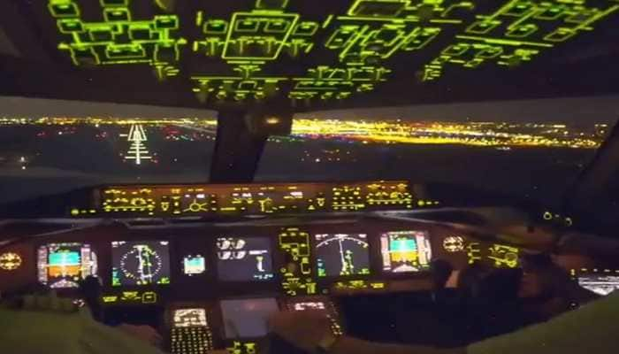 Boeing 777&#039;s night landing view from cockpit takes internet by storm, netizens STUNNED: Watch viral video