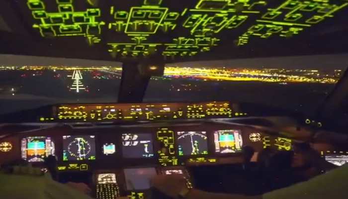 Boeing 777's night landing view from cockpit takes internet by storm, netizens STUNNED: Watch viral video