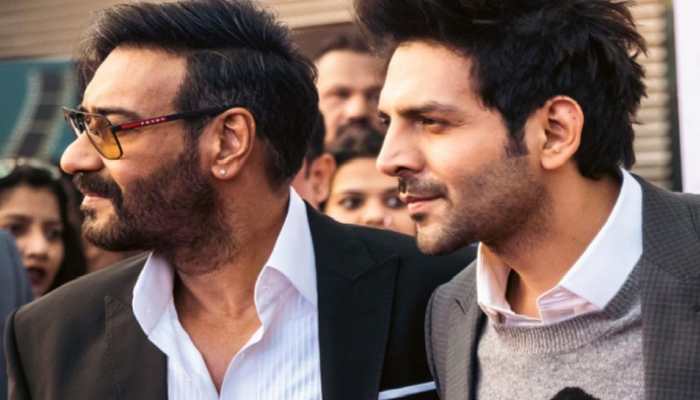 Kartik Aaryan&#039;s new post with Ajay Devgn has a &#039;Drishyam&#039; twist, check it out