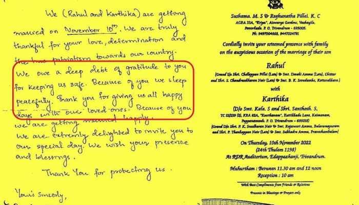 WOW! Kerala couple invites Army to wedding, social media LOVES gesture