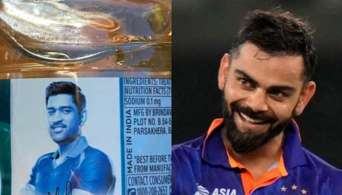 Virat Kohli's reaction to MS Dhoni's photo on water bottle goes viral - Check