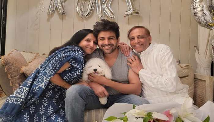 Birthday boy Kartik Aaryan gets a sweet surprise from parents, check out PICS